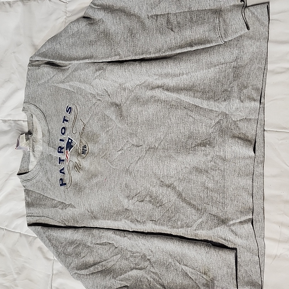 New England Patriots Sweater Pullover Youth Size L Color Gray